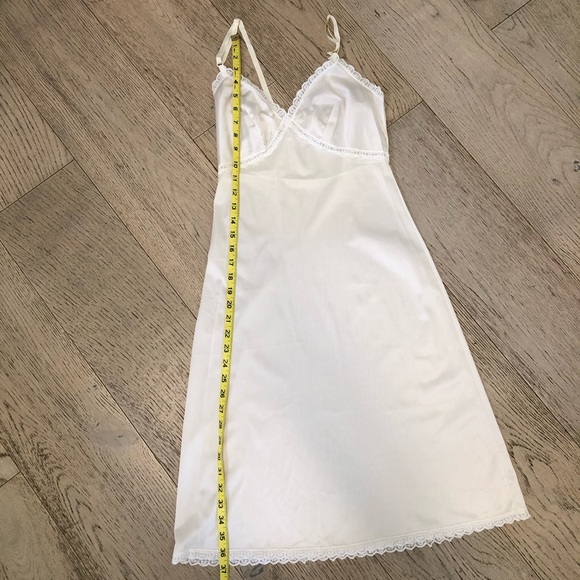 Vintage Sears Slip Dress White Cream Women’s 32 “The Doesn’t Slip”, Nylon w Lace - Picture 6 of 9